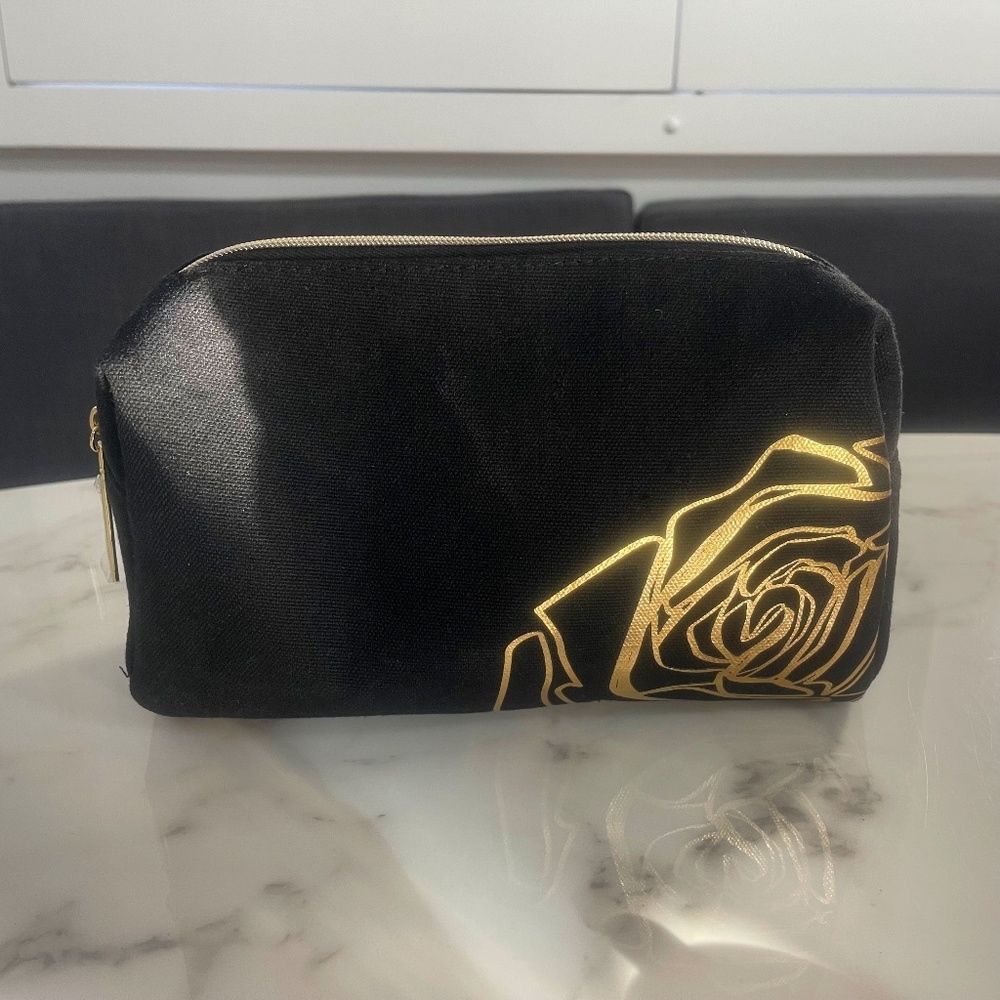 Lancome black cosmetic bag (makeup case)